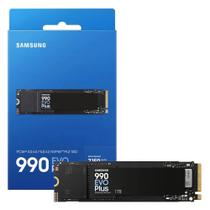 SSD M.2 1TB Samsung 990 Evo Plus NVMe M.2 2280 PCIe Gen 4x4 Gen 5x2 Leitura até 7250MBs Gravação até 6300MBs MZ V9S1T0B AM