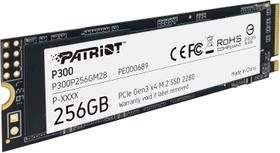 SSD M.2 2280 PCIe P300 NVME 256GB NVME - PATRIOT