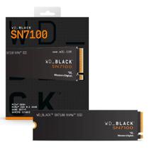 SSD M.2 2TB WD_BLACK SN7100 NVMe PCie Gen4 Leitura 7.2500MBs e Gravação 6.900MBs SSD M.2 2TB WD_BLACK SN7100 NVMe PCie Gen4 Leitura 7.2500MBs e Gravação 6.900MBs