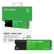 SSD M.2 2TB Western Digital WD Green SN350 NVMe Leitura 3200MBs e Gravação 3000MBs WDS200T3G0C