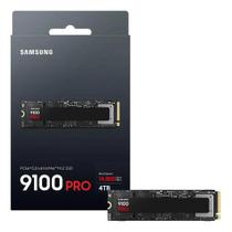 SSD M.2 4TB Samsung 9100 Pro PCIe Gen 5.0 x4 NVMe 2.0 Leitura até 14800MBs Gravação até 13400MBs MZ VAP4T0B
