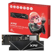 SSD M.2 4TB XPG GAMMMIX S70 BLADE PCIe Gen4 x4 NVMe Leitura 7400MBs AGAMMIXS70B4TCS SSD M.2 4TB XPG GAMMMIX S70 BLADE PCIe Gen4 x4 NVMe Leitura 7400MBs AGAMMIXS70B4TCS