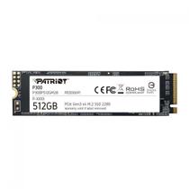SSD M.2 512GB Patriot P300 - NVMe - Leitura 1700MBs e Gravação 1100MBs - PCIe Gen 3 - P300P512GM28