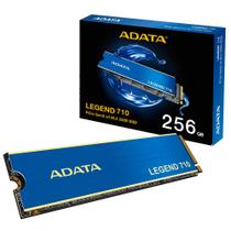 SSD M.2 NVMe Adata 256GB Legend 710, 2280 PCIe GEN3x4 NVMe 1.4 Leitura 2.400 MB/s Grav. 1.800 MB/s Azul ALEG-710-256GCS SSD M.2 NVMe Adata 256GB Legend 710, 2280 PCIe GEN3x4 NVMe 1.4 Leitura 2.400 MB/s Grav. 1.800 MB/s Azul ALEG-710-256GCS