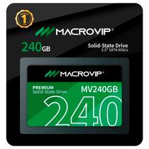 SSD Macrovip Premium 240GB, SATA III 6GB/s, 2,5", Leitura até 520 MB/s e Gravação até 450 MB/s - MV240GB