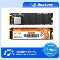SSD NVMe Bestoss M2 de Alta Velocidade (2000 MB/s) - 128GB, 256GB, 512GB ou 1TB para Notebook