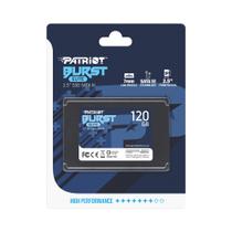 SSD Patriot Burst Elite 120GB PBE120GS25SSDR - 2.5 SATA 450MB/s de Leitura e 320MB/s de Gravação