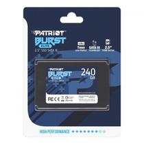 SSD Patriot Burst Elite, 240GB, Sata III, Leitura 450MB/s e Gravação 320MB/s, PBE240GS25SSDR