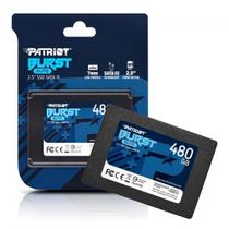 SSD Patriot Burst Elite 480GB SATA III 2,5 com leitura de até 450 MBs para upgrade de desktops e notebooks