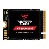 SSD Patriot Viper VP4000 Mini, 2TB, M.2 2230, NVMe PCIe Gen4 x4, 5000MB/s, Gravação 3500MB/s, Preto - VP4000M2TBM23