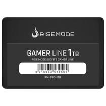 SSD Rise Mode 1TB Gamer Line, SATA, Leitura: 535MB/s e Gravação: 435MB/s, Preto - RM-SSD-1TB