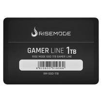 SSD Rise Mode Gamer Line, 1TB, SATA III, Leitura: 530MB/s, Gravação: 520MB/s, Preto - RM-SSD-1TB