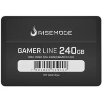 SSD Rise Mode Gamer Line, 240GB, SATA III, 2.5", Leitura: 535MB/s, Gravação: 435MB/s, Preto - RM-SSD-240