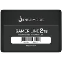 SSD Rise Mode Gamer Line 2TB SATA Leitura 535MBs Gravação 450MBs RMSSD2TB