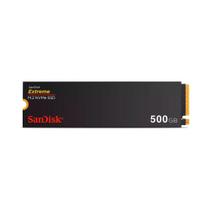 SSD SanDisk Extreme, 500GB, M.2 PCle, NVMe, Leitura 5000MB/s e Gravação acima de 4000MB/s, Preto - SDSSDX3N-500G-G26