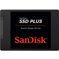 SSD SanDisk Plus, 480GB, SATA III, 2.5", Leitura: 535MB/s, Gravação: 445MB/s Preto - SDSSDA-480G-G26