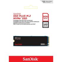 Ssd Sandisk Plus 500Gb M.2 Nvme Pcie Rápido