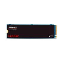 SSD SanDisk Plus NVMe, 2TB, M.2, PCle, Gen3, Leitura 3.200 e Gravação acima de 3.200, Preto - SDSSDA3N-2T00-G26