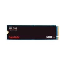 SSD SanDisk Plus NVMe, 500GB, M.2, PCle, Gen3, 2400MB/s e Gravação 2400MB/s, SDSSDA3N-500G-G26