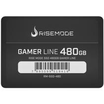SSD SATA Rise Mode Line, 480GB, 2.5", Leitura: 535MB/s e Gravação: 435MB/s, Preto - RM-SSD-480