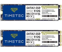 SSD Timetec 512 GBx2 (pacote com 2) 3D NAND SATA III 6 Gb/s M.2 2280