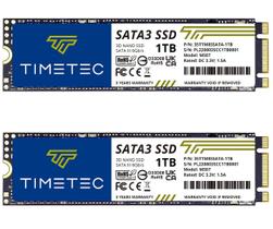 SSD Timetec de 1 TBx2 (pacote com 2) 3D NAND TLC SATA III 6 Gb/s M.2 2280