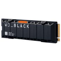 SSD WD Black SN850 500GB NVMe, PCIe Gen4, Heatsink, Leitura 7000MB/s e Gravação 4100MB/s - WD_Black