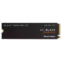 SSD WD Black SN850X Gaming Storage, 1TB, M.2 2280 PCIe GEN4X4, NVMe, Leitura: 7300 MB/s e Gravação: 6300 MB/s, Preto - WDS100T2X0E