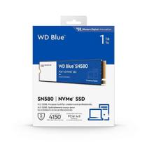 SSD WD Blue SN580, 1TB, M.2 2280, PCIE 4.0 NVMe - WDS100T3B0E - Western Digital