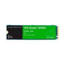 SSD WD Green SN350 2TB, M.2 2280, PCIe, NVMe, Leitura: 3200MB/s, Grava: 900MB/s, Verde - WDS200T3G0C