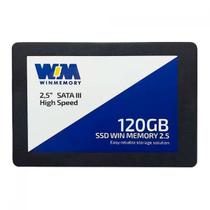 SSD Winmemory, 120GB, SATA III, Leitura 520MB/s e Gravação 420MB/s, HSSSDC100/C120G SSD Winmemory, 120GB, SATA III, Leitura 520MB/s e Gravação 420MB/s, HSSSDC100/C120G