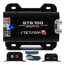 ST6100 Conversor Adaptador Fio Para Rca Anti Ruído Stetsom