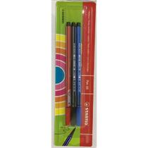 Stabilo Pen 68/3 Preto Azul e Vermelho