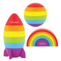 Stackers Playset Infantino Imagination 19 peças 12 milhões ou mais