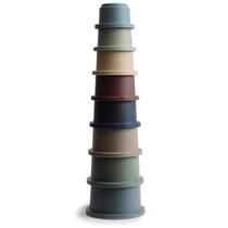Stacking Cups Toy Mushie, 8 peças para crianças de 0 a 5 anos Dinamarca Stacking Cups Toy Mushie, 8 peças para crianças de 0 a 5 anos Dinamarca