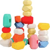 Stacking Rocks Stones D-fantix Silicone 39 unidades para crianças de 3 a 6 anos Stacking Rocks Stones D-fantix Silicone 39 unidades para crianças de 3 a 6 anos