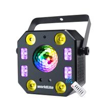 Stage DJ Lights WorldLite Luz de efeito LED 5 em 1 com bola mágica