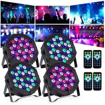Stage DJ Par Lights DJBoomy 36 RGB com iluminação vertical LED com controle Stage DJ Par Lights DJBoomy 36 RGB com iluminação vertical LED com controle