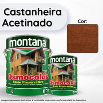 Stain Osmocolor Castanheira Acetinado 3,6L Montana Proteção e Acabamento Premium para Madeira