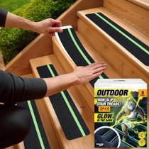 Stair Treads THUNDER GRIP 24x10cm, pacote com 8 unidades, antiderrapante, impermeável