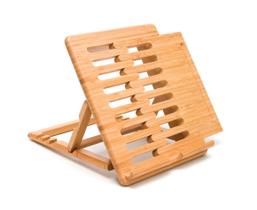 Stand Lipper International 1887 em madeira de bambu para iPad e tablets