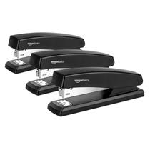 Stapler Amazon Basics Desktop com 1000 Staples, 25 folhas, pacote com 3