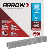 Staples Arrow 508IP Heavy Duty T50, 1/2 polegada, pacote com 5000