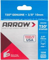 Staples Arrow Fastener T50 de 3/8 polegadas, pacote com 1250 x 5 pacotes
