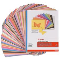 Staples de papel de construção 247445 23cm x 30cm, cores variadas