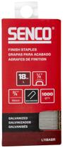 Staples Senco L11BABR 19 mm, calibre 18, galvanizado, pacote 1000