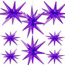 Star Balloons Cadeya Huge Purple Explosion, 8 unidades para festa Star Balloons Cadeya Huge Purple Explosion, 8 unidades para festa