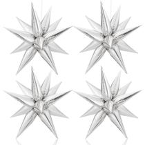 Star Balloons KatChon Silver Foil, 26 cm, pacote com 50