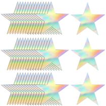 Star Cutouts KEEPARTY Papelão iridescente de cinco estrelas x120