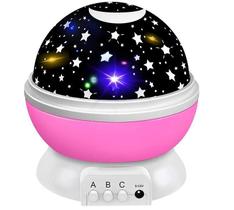 Star Projector Night Light Wokex Pink Color para crianças